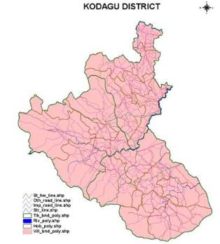 Cadastral level GIS for Kodagu District.