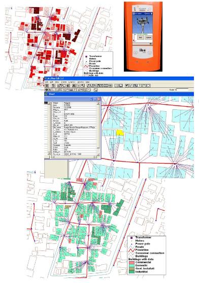 GIS based network mapping and consumer indexing for power distribution system